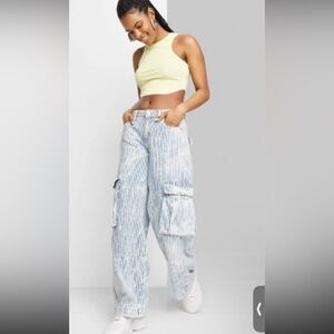 Wild Fable Striped Denim Jeans